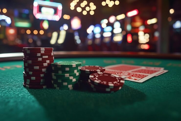 Multi-camera view of SA Gaming Baccarat table
